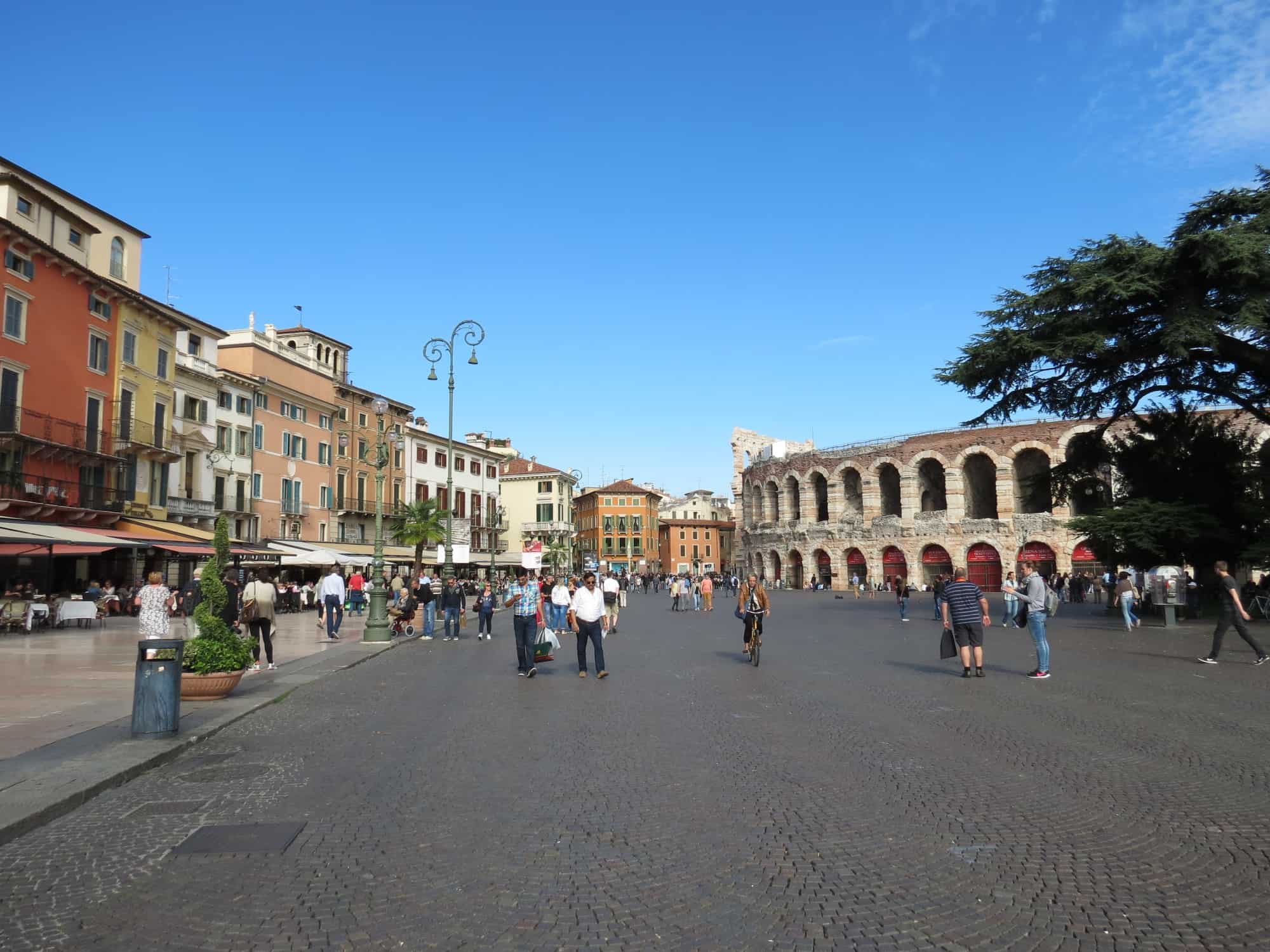 Piazza Bra and the Arena, Verona, Italy