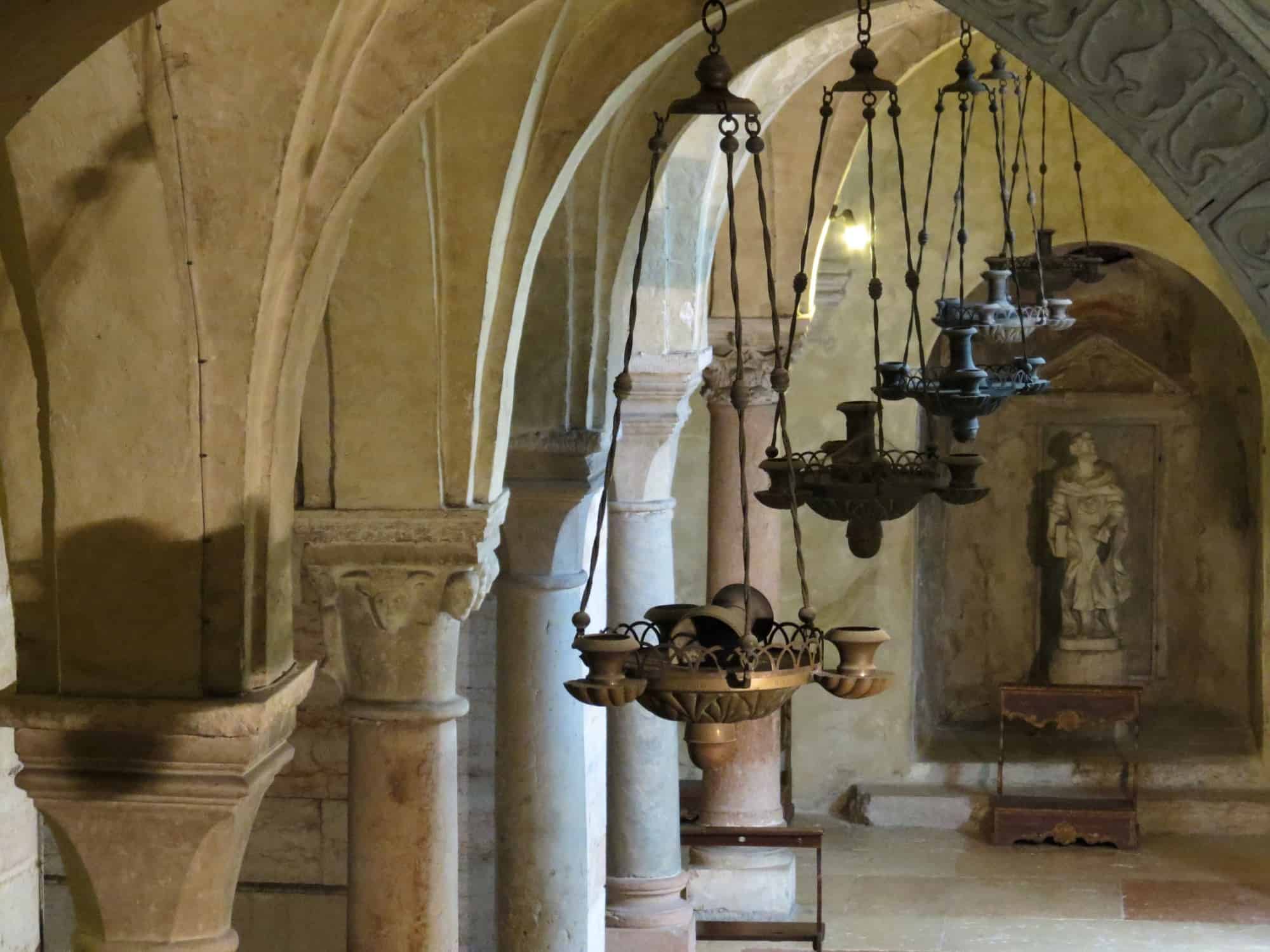 The cavernous crypt in San Zeno, Verona