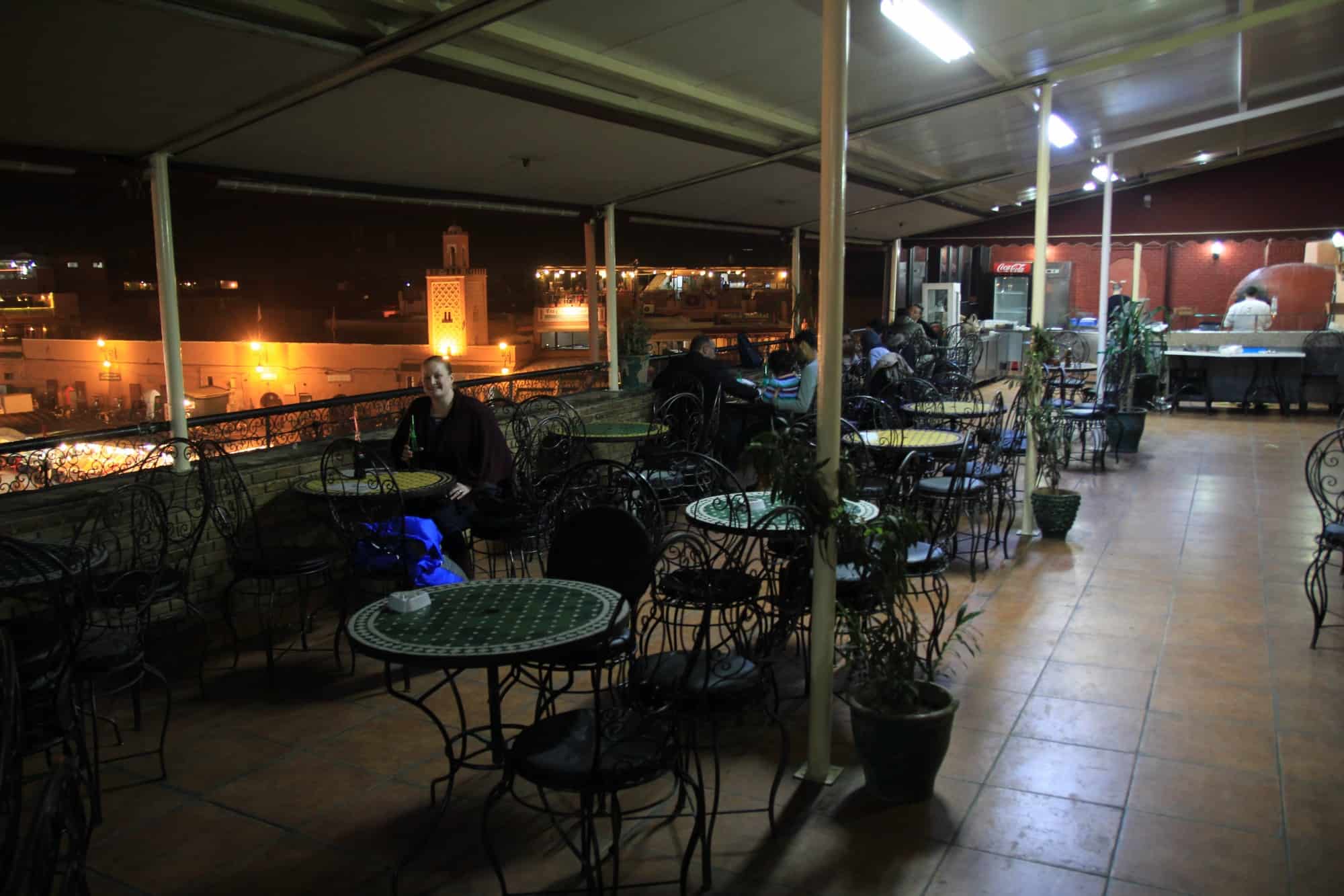 Marrakech in winter - the Grand Balcon of Cafe Glacier