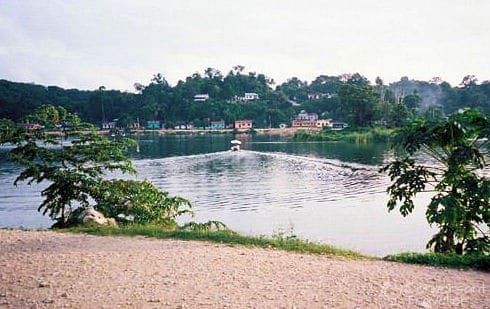 Flores, Lake Peten Itza, Guatemala