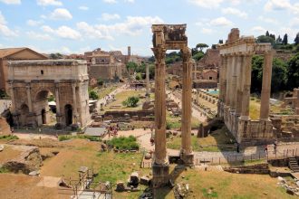 Roman Forum from the Capitoline Museum, Rome