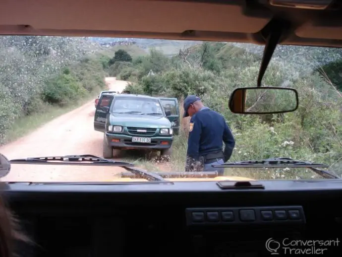 Driving up the Sani Pass in Lesotho