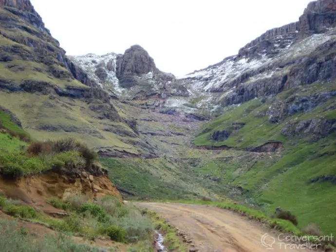 Driving Sani Pass in Lesotho