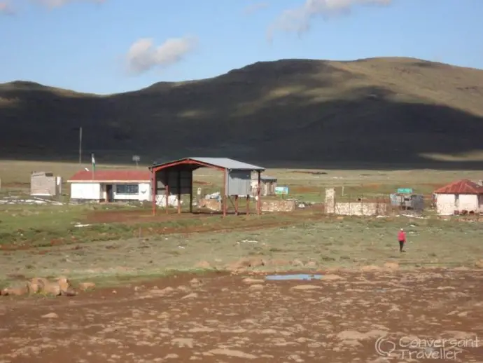 The border post at Sani Top in Lesotho