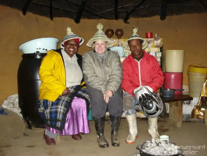 Quad biking in the Basotho village at Sani Pass, Lesotho