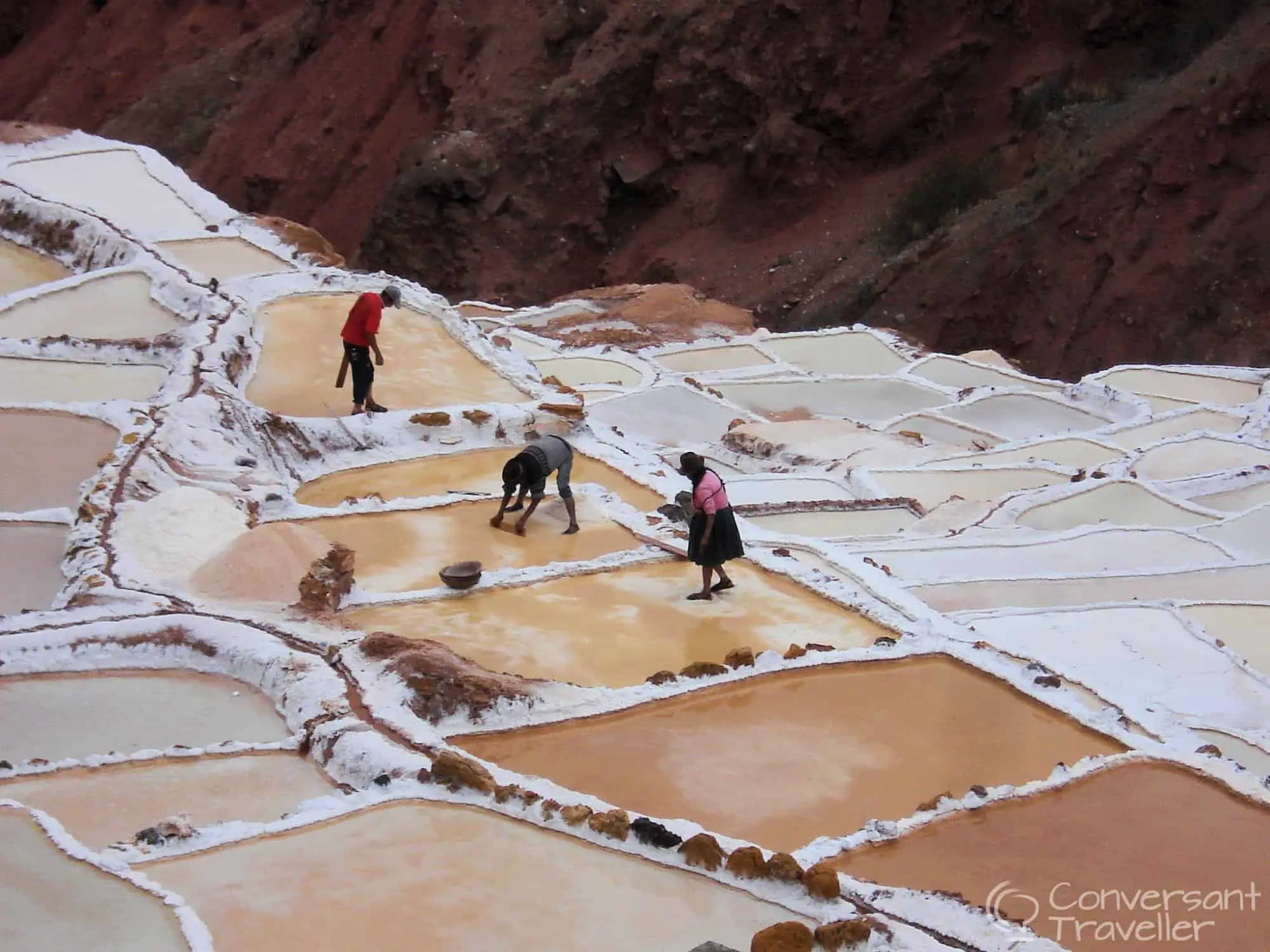 The Salineras salt pans in Peru