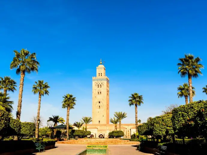 Most instagrammable places in Morocco - Koutoubia Mosque, Djemaa el Fna, Marrakech