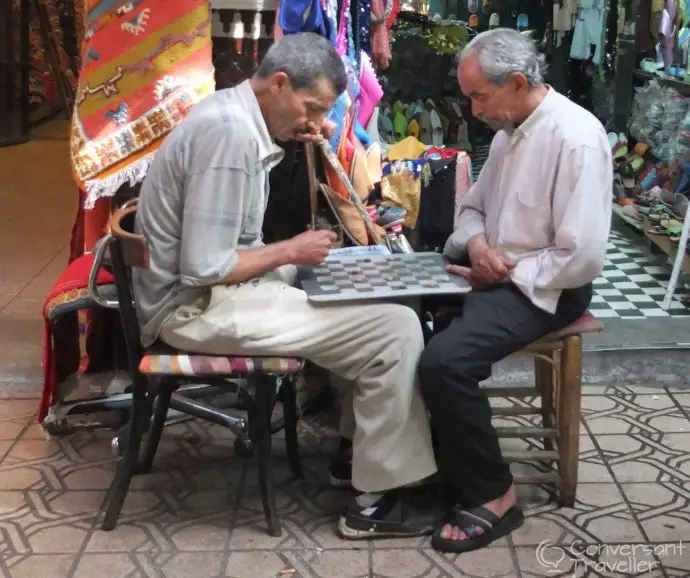 Taking time out in the Marrakech souks