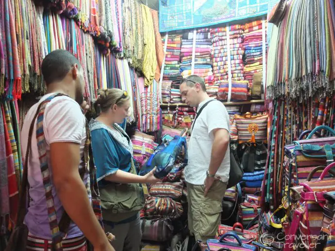 Birthday bag haggling in the Marrakech Souks