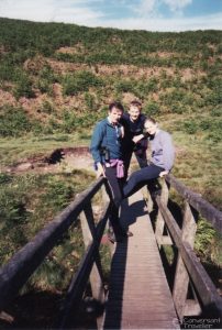 With Dad and annoying little brother in the Goyt Valley, Derbyshire