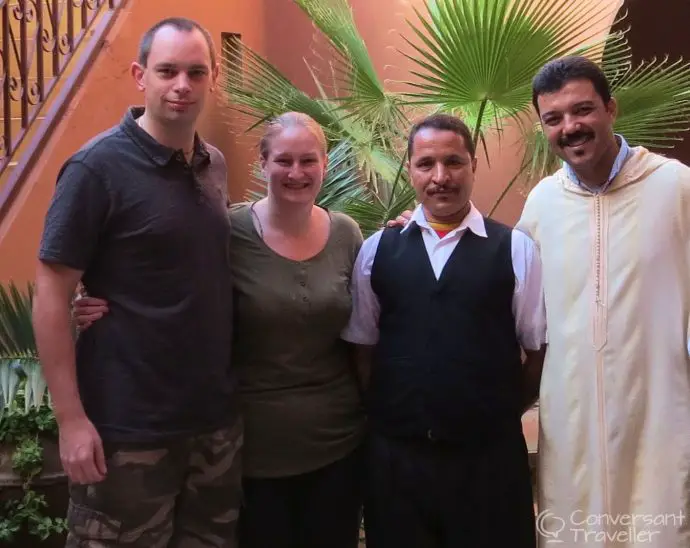 We love the staff at Kasbah Ellouze, Tamdaght, Morocco