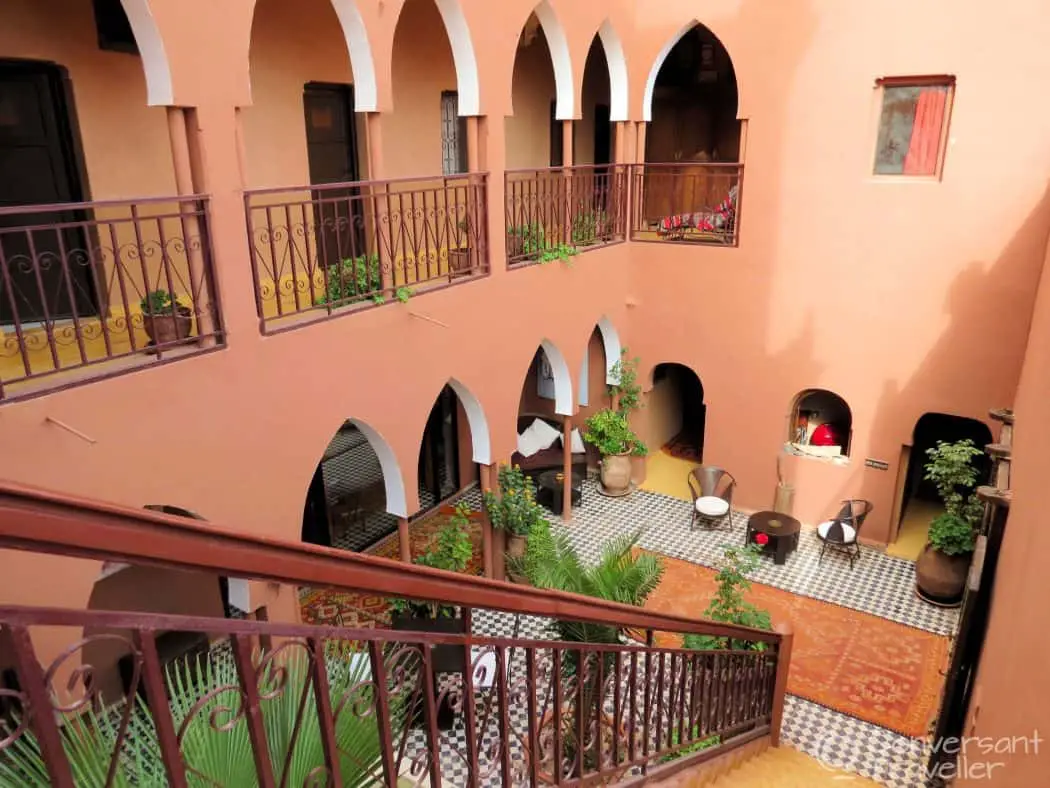 The welcoming entrance to Kasbah Ellouze, Tamdaght, Morocco