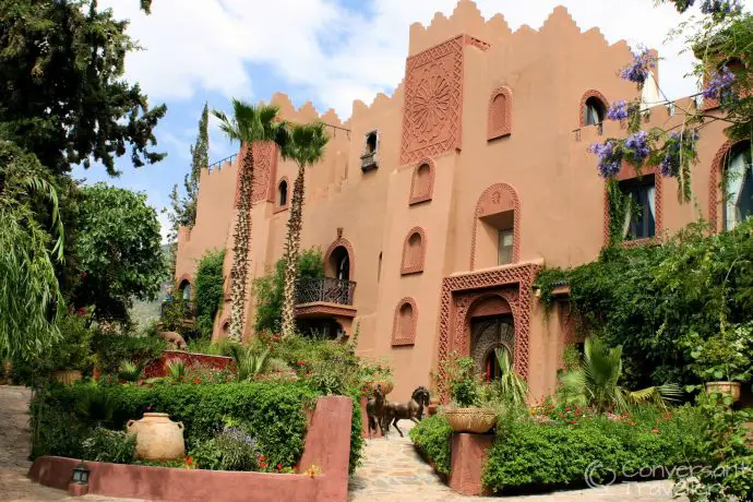 Kasbah Tamadot - you can just see me on our balcony on the far left!