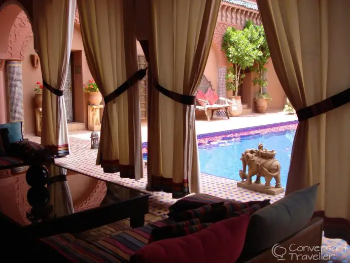 Courtyard luxury at Kasbah Tamadot