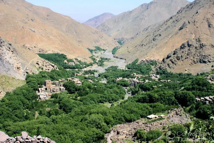 Looking down on Imlil, in the shadow of Mount Toubkal, High Atlas