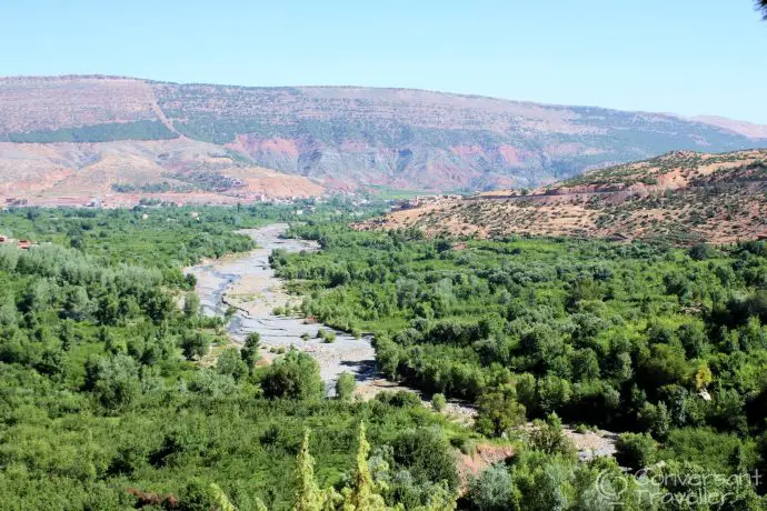 View back down the valley from our room, Kasbah Tamadot