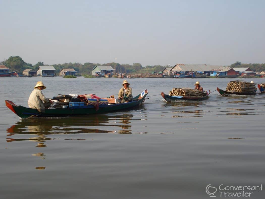 On the way to market, Tonle Sap, Cambodia