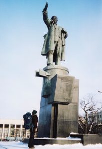 Feeling small and insignificant next to Lenin, St Petersburg, Russia