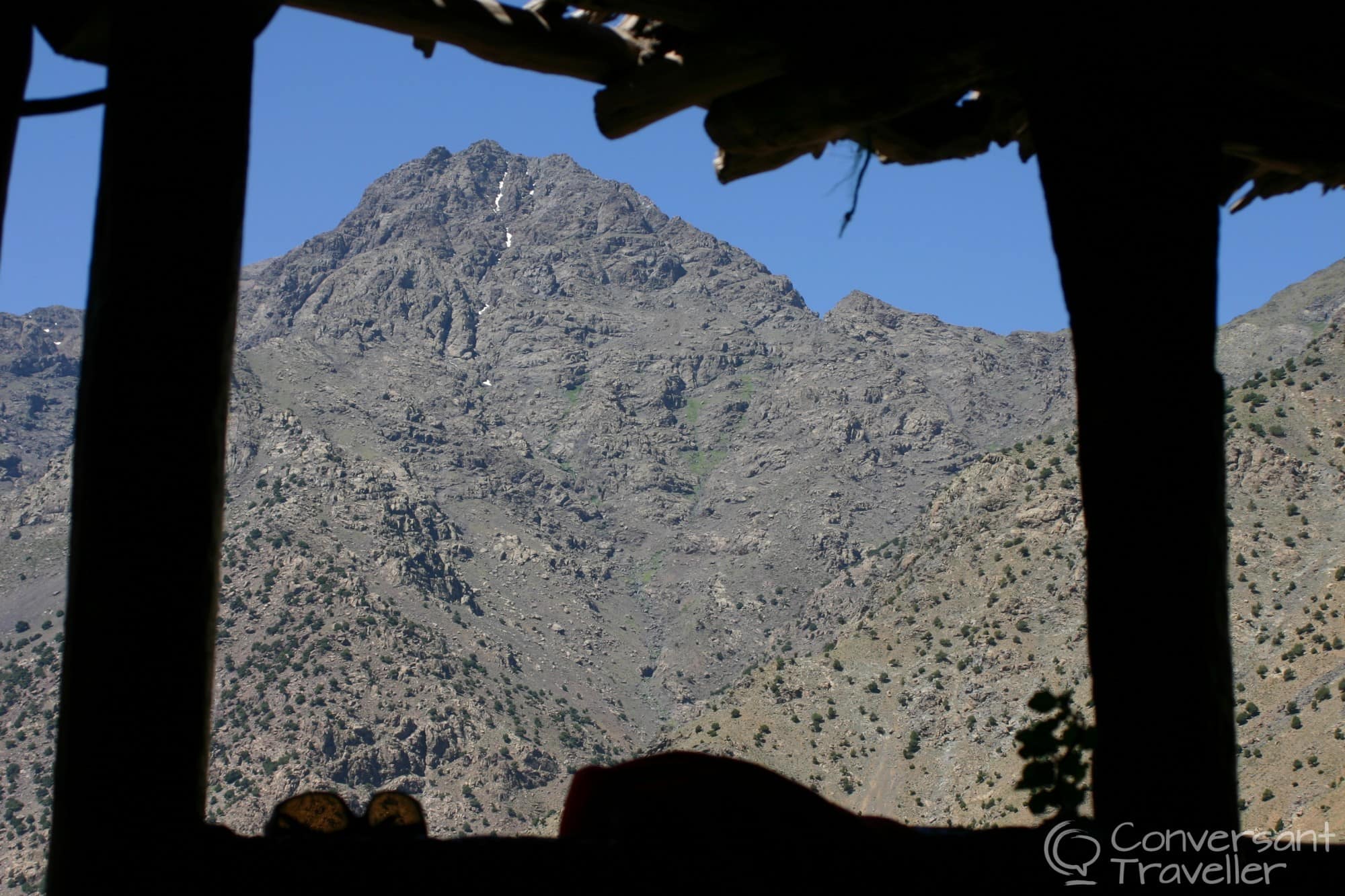 The living room view sure makes up for the slight draught, Armed, Morocco