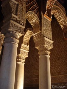 Small but perfectly formed, stunning architecture at the Saadian Tombs, Marrakech