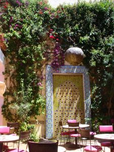 Café Bougainvillea, Marrakech Known for it's pizzas and foliate, Café Bougainvillea, Marrakech