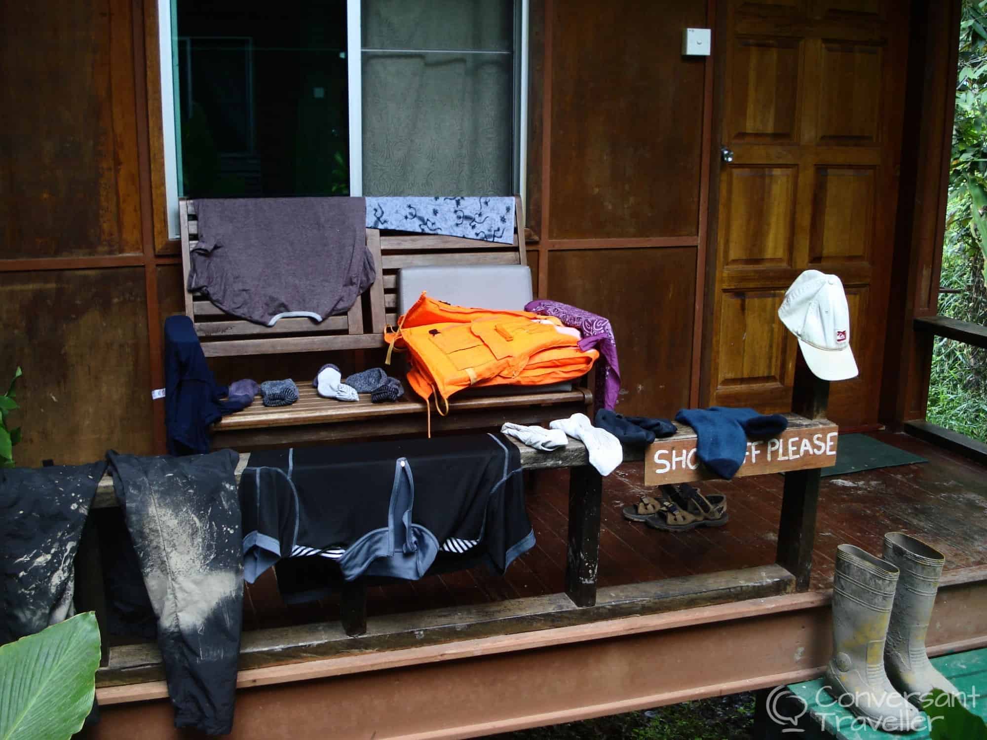 The morning after, Kinabatangan Nature Lodge, Borneo