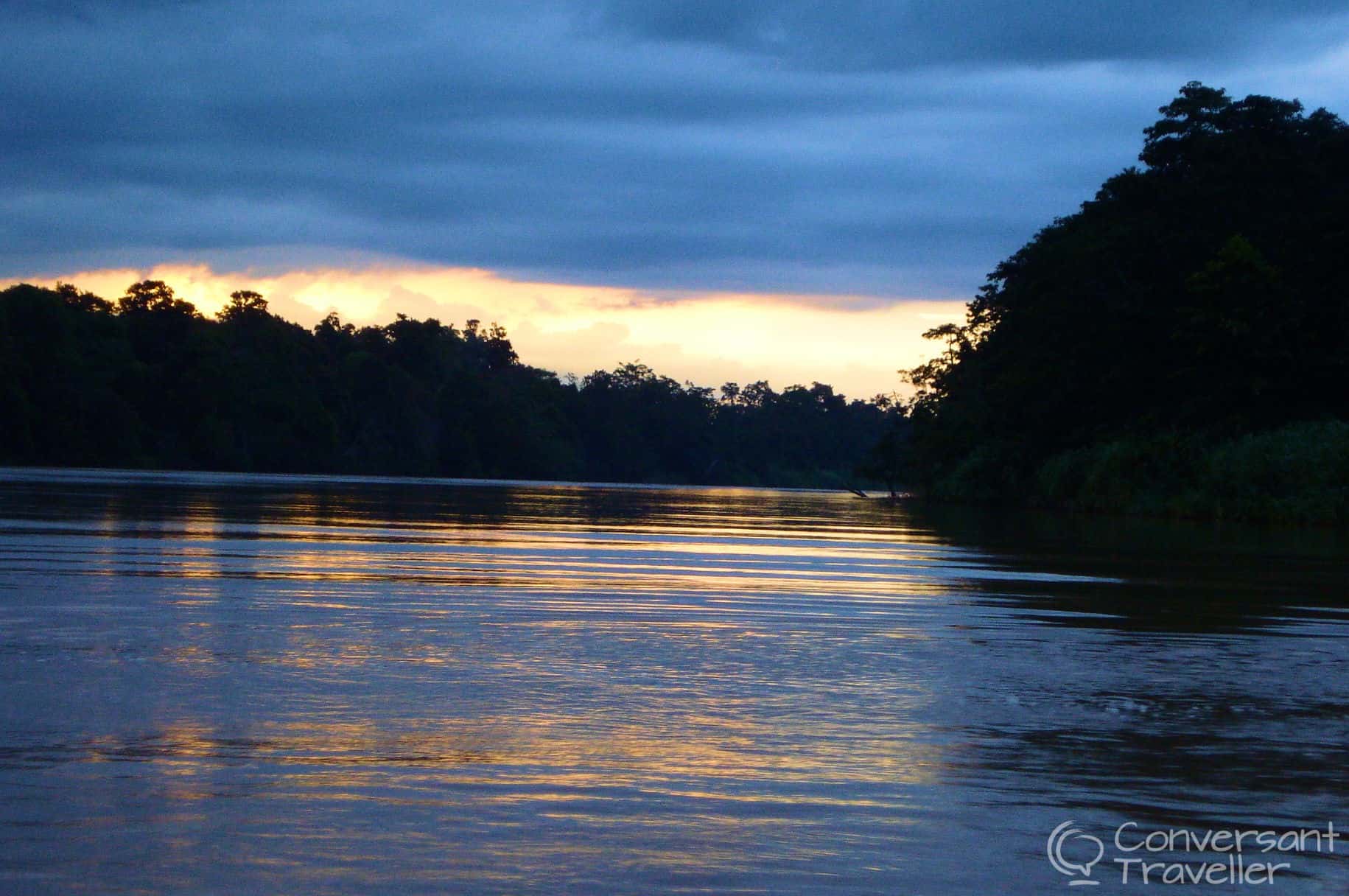 Dusk over Kinabatangan, Borneo