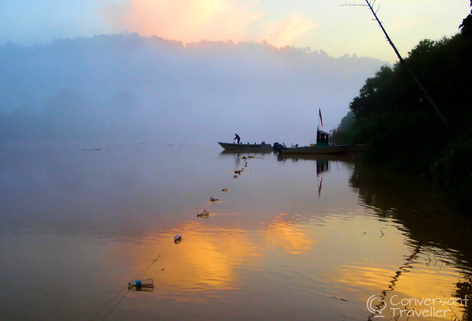Dawn rises at Kinabatangan, Borneo