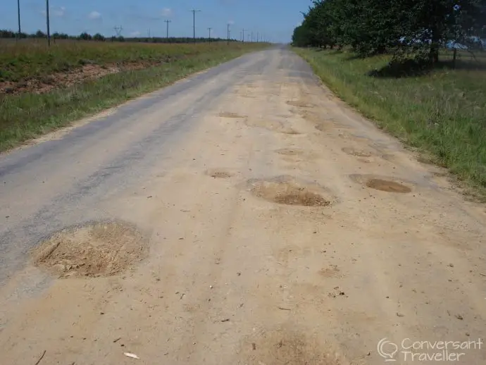 They weren't kidding...potholes at Giants Castle, Drakensberg, South Africa