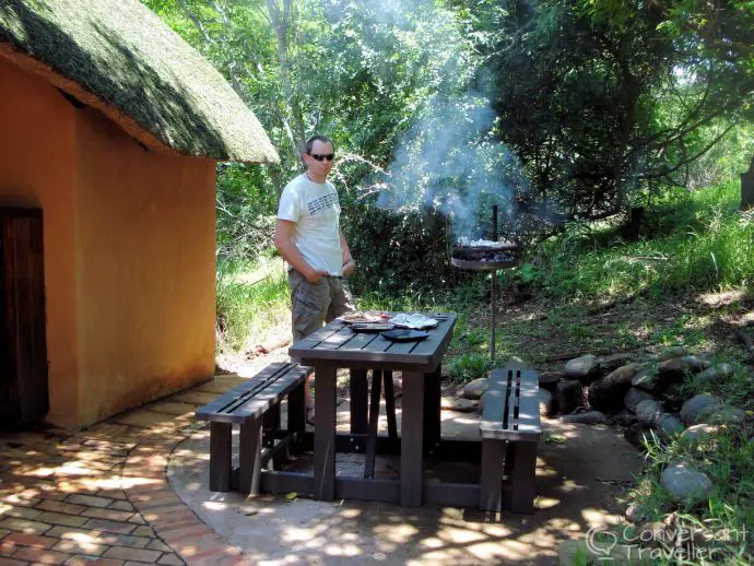Birthday BBQ at our Hill Top chalet, Hluhluwe Imfolozi