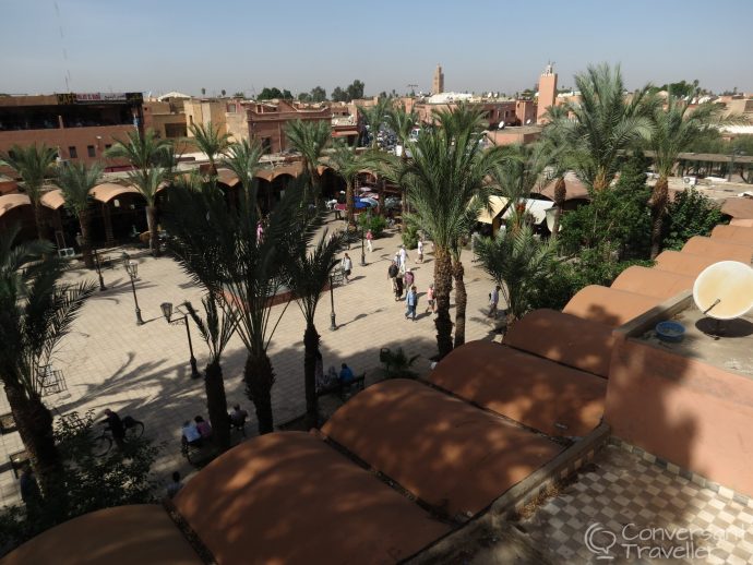 View from our favourite spot at Kosybar, Marrakech