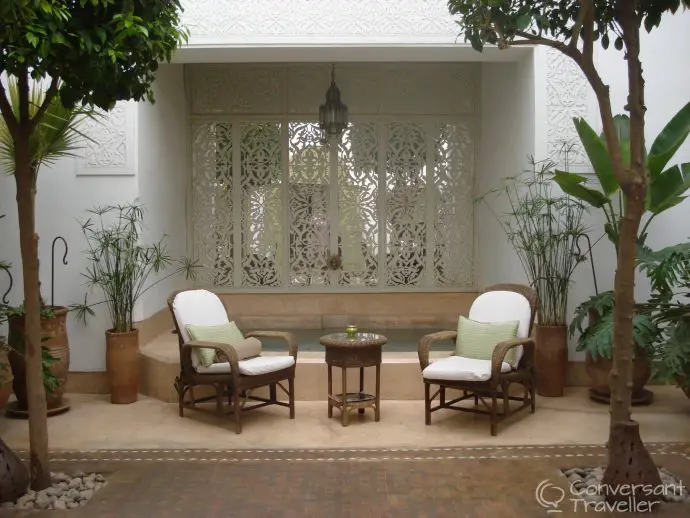 Patio dipping pool at Riad Camilia, Marrakech