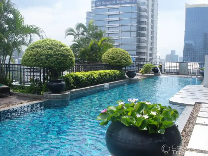 The pool at Banyan Tree, Bangkok