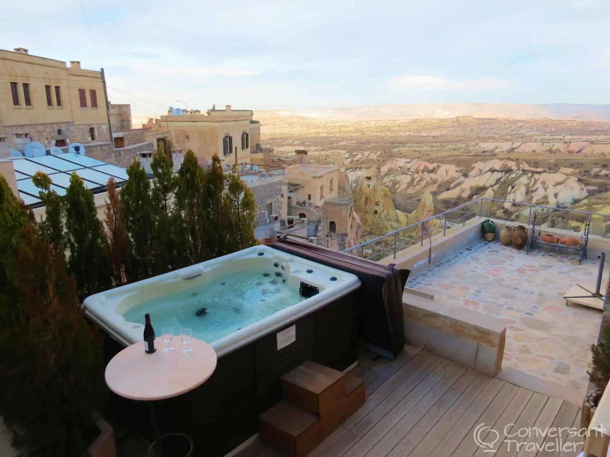Hot tub for two! Taskonaklar boutique hotel, Uchisar, Turkey