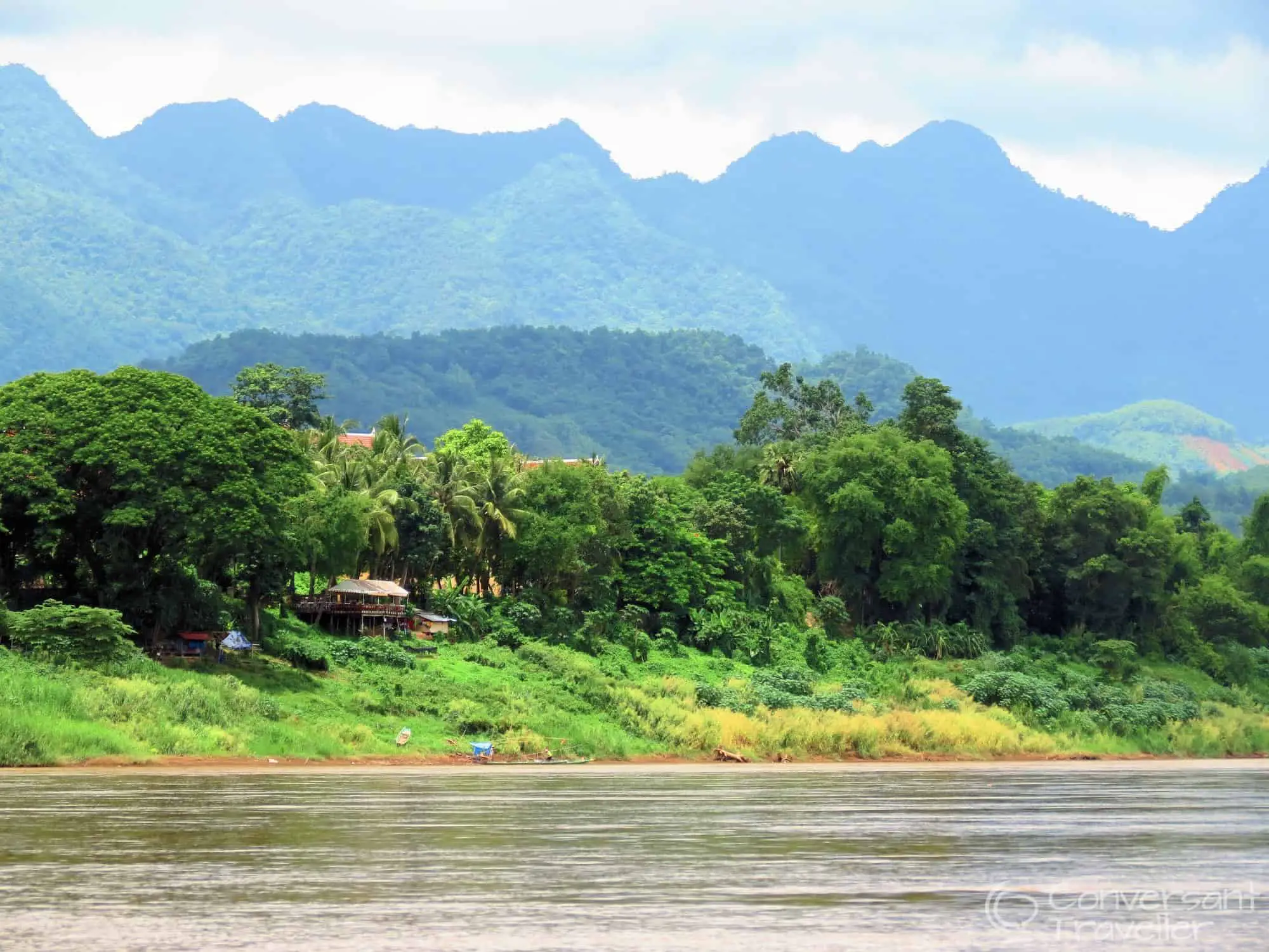 Views from not-too-slow boat down the mightly Mekong,Laos