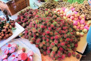 Lychees at Phousy Market, Tamarind Cooking School, Luang Prabang