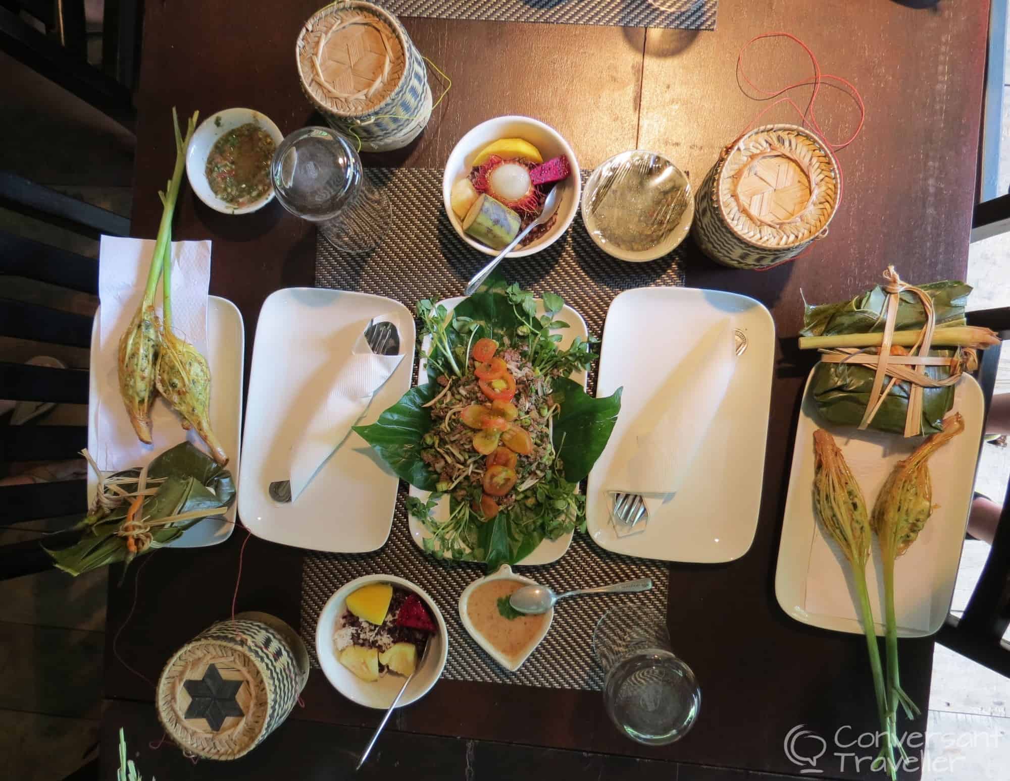 A feast fit for kings, Tamarind Cooking School, Luang Prabang, Laos