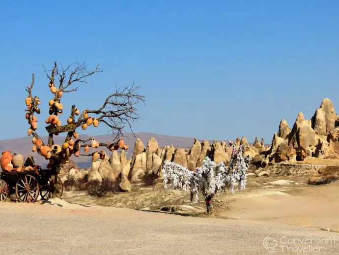 For some reason pottery in Goreme is often displayed in trees!