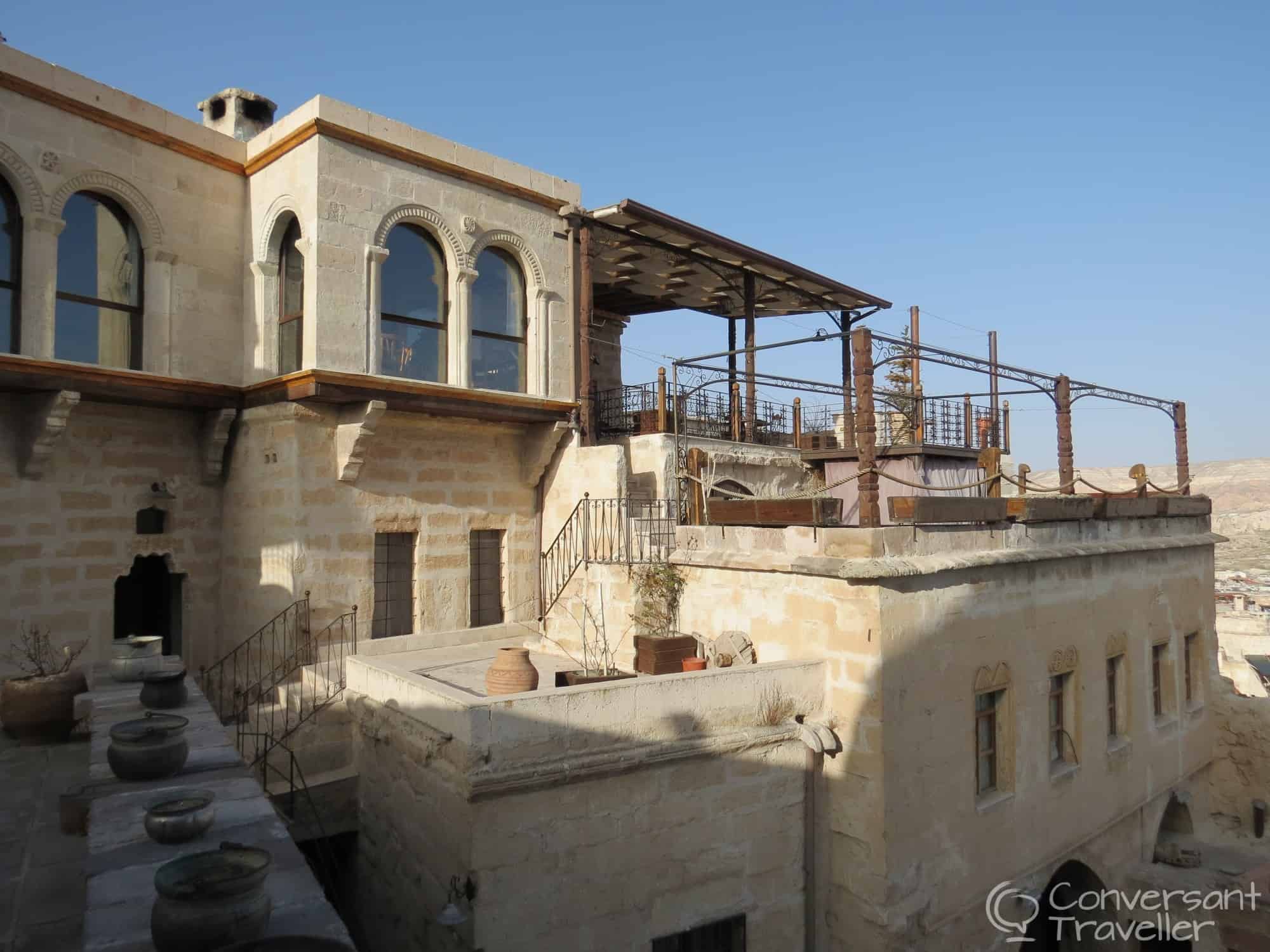 Dining room and terraces at Kelebek