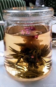 Dancing Dragon flowering tea at the Chesterfield Mayfair, London