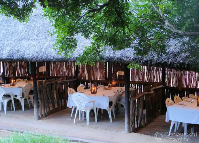 The boma at Schotia Game Reserve