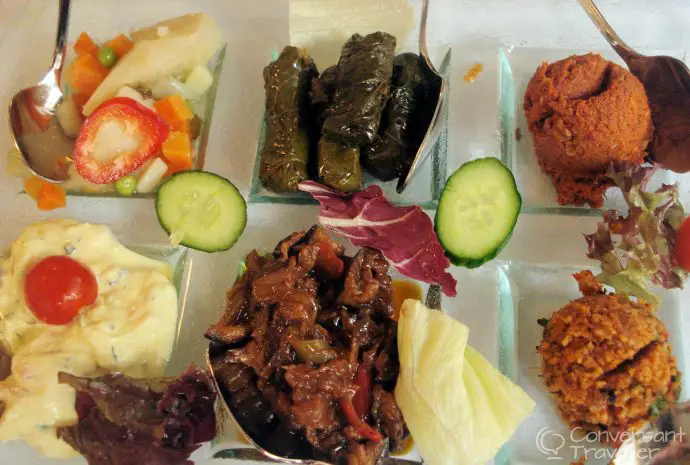 Mezze platter at Pasazade Ottoman Restaurant, Istanbul