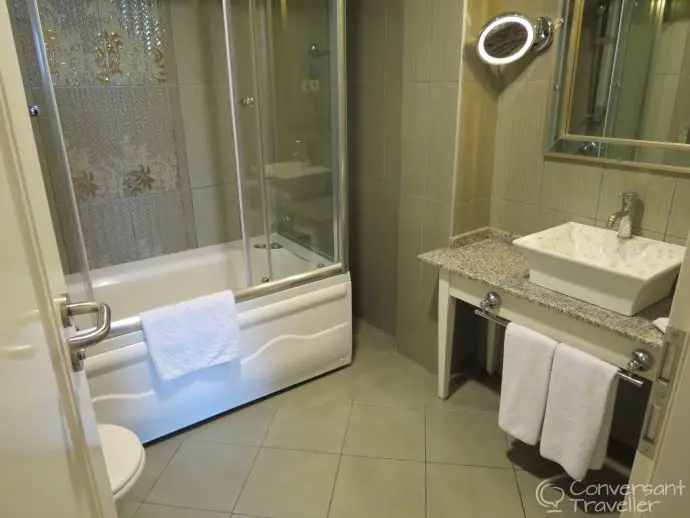 Balcony Suite bathroom, Hotel Amira, Istanbul