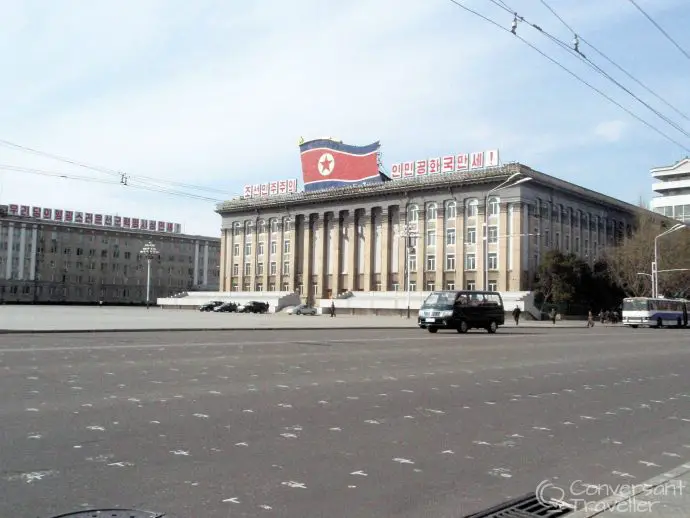 Deserted streets of Pyongyang, North Korea