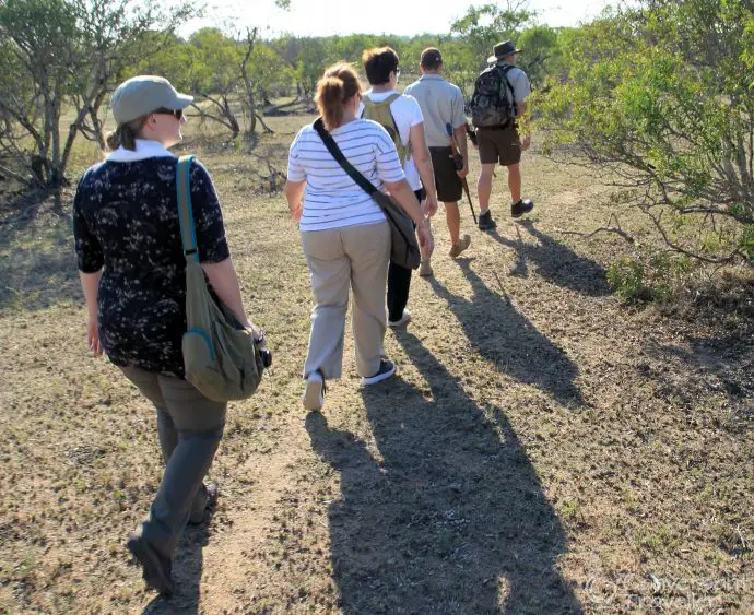 Bush walk at Ulusaba