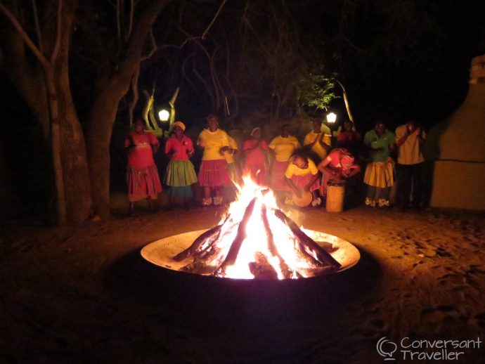 The multi-talented staff show us a thing or two about singing and dancing during dinner