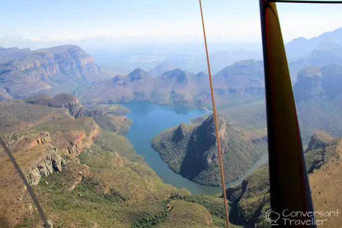 The view of Blyde Canyon from my microlight with Leading Edge Flight School, Hoedspruit, South Africa