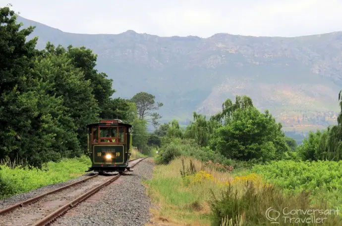 All aboard the Franschhoek wine tram