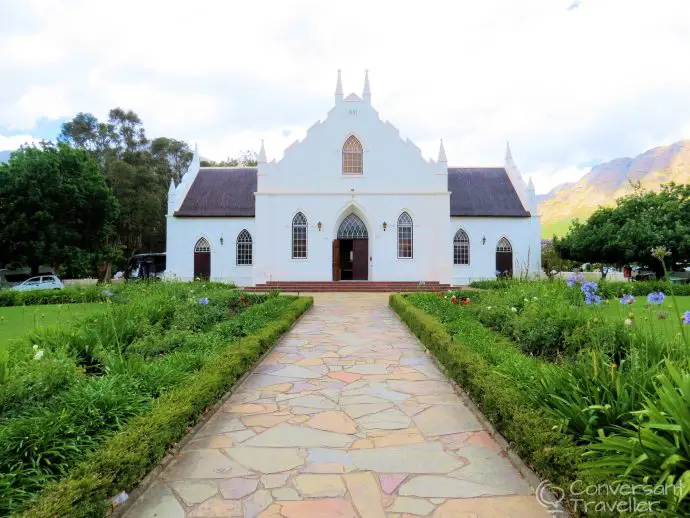 Dutch Reformed Church in Franschhoek, South Africa