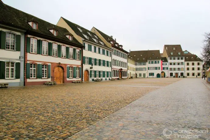 Münsterplatz by the cathedral in Basel